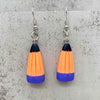 Women's Plastic Resin Geometric Handmade Festival Elements Corn Candy Pendant Earrings