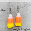 Women's Plastic Resin Geometric Handmade Festival Elements Corn Candy Pendant Earrings