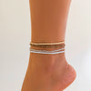 Women's Plastic Resin Geometric Handmade Rice Beads Elastic Beaded Waist Chain Jewelry