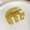 Women's Plastic Resin Geometric Mshaped Grab Clip Hair Accessories With Baking Paint