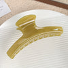 Women's Plastic Resin Geometric Mshaped Grab Clip Hair Accessories With Baking Paint