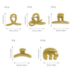 Women's Plastic Resin Geometric Mshaped Grab Clip Hair Accessories With Baking Paint