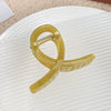 Women's Plastic Resin Geometric Mshaped Grab Clip Hair Accessories With Baking Paint