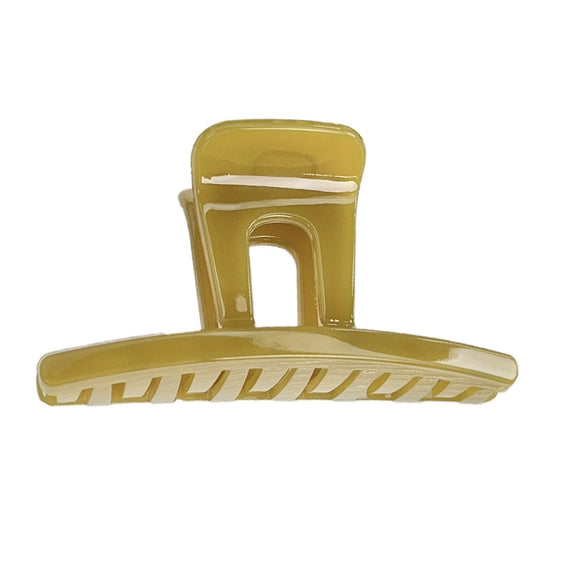 Women's Plastic Resin Geometric Mshaped Grab Clip Hair Accessories With Baking Paint