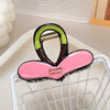 Women's Plastic Resin Grab Clip Hairpin With Geometric Style And Dripping Oil Design