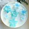 Women's Plastic Resin Hairpin Set With Flower Shape And Injection Molding Process Color Spray Painted