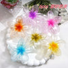Women's Plastic Resin Hairpin Set With Flower Shape And Injection Molding Process Color Spray Painted