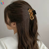Women's Plastic Resin Handmade Chain Clip Headwear Hairpin