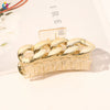 Women's Plastic Resin Handmade Chain Clip Headwear Hairpin