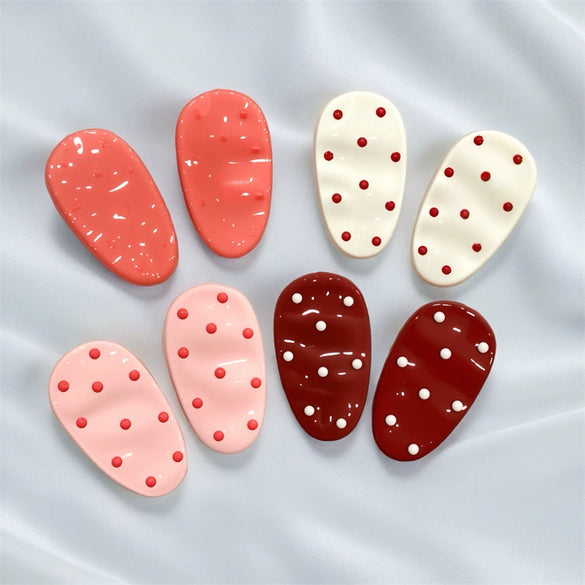 Women's Plastic Resin Handmade Duckbill Clip Hairpin Sweet Candy Color Cute Headwear