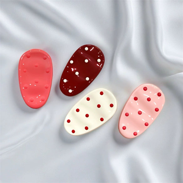 Women's Plastic Resin Handmade Duckbill Clip Hairpin Sweet Candy Color Cute Headwear
