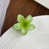 Women's Plastic Resin Handmade Egg Flower Hair Clip