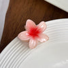 Women's Plastic Resin Handmade Egg Flower Hair Clip