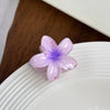 Women's Plastic Resin Handmade Egg Flower Hair Clip