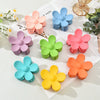 Women's Plastic Resin Handmade Flower Grab Clip Hair Accessories