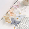 Women's Plastic Resin Handmade Frosted Butterfly Hair Grab Clip
