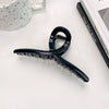 Women's Plastic Resin Handmade Geometric Semicircular Hollow Grab Hair Clip