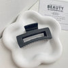 Women's Plastic Resin Handmade Geometric Semicircular Hollow Grab Hair Clip