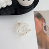 Women's Plastic Resin Handmade Geometric Semicircular Hollow Grab Hair Clip