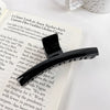 Women's Plastic Resin Handmade Geometric Semicircular Hollow Grab Hair Clip
