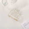 Women's Plastic Resin Handmade Geometric Semicircular Hollow Grab Hair Clip
