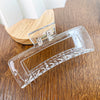 Women's Plastic Resin Handmade Geometric Semicircular Hollow Grab Hair Clip