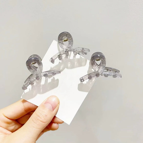 Women's Plastic Resin Handmade Grab Clip Hair Headwear