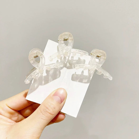 Women's Plastic Resin Handmade Grab Clip Hair Headwear