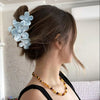 Women's Plastic Resin Handmade Little Fresh Style Plants Flowers Hair Grab Clip