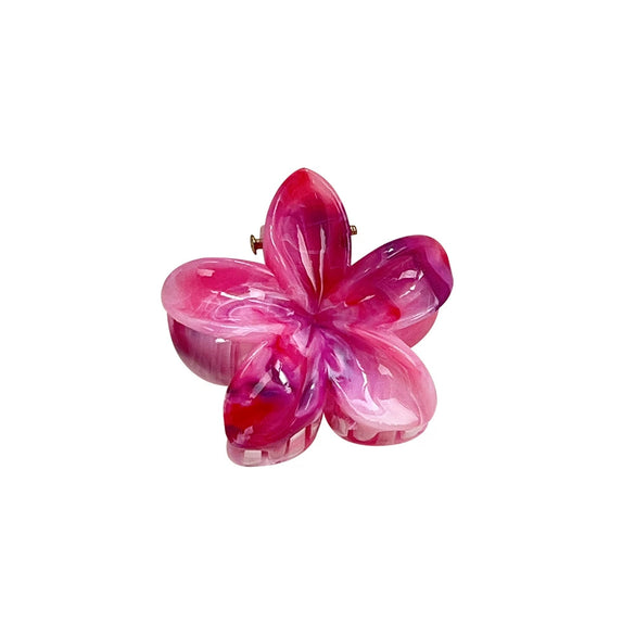 Women's Plastic Resin Handmade Little Fresh Style Plants Flowers Hair Grab Clip