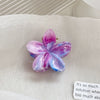 Women's Plastic Resin Handmade Little Fresh Style Plants Flowers Hair Grab Clip