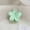 Women's Plastic Resin Handmade Little Fresh Style Plants Flowers Hair Grab Clip