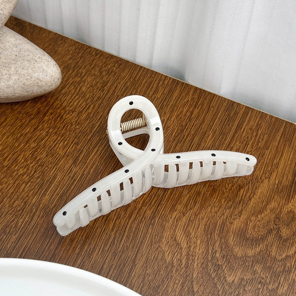 Women's Plastic Resin Handmade Simple Polkadot Hair Grip Hairpin