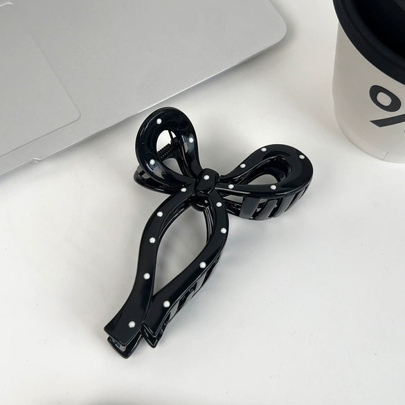 Women's Plastic Resin Handmade Simple Polkadot Hair Grip Hairpin