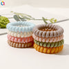 Women's Plastic Resin Handmade Telephone Line Hair Band High Elastic Hair Rope