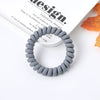 Women's Plastic Resin Handmade Telephone Line Hair Band High Elastic Hair Rope