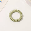 Women's Plastic Resin Handmade Telephone Line Hair Band High Elastic Hair Rope