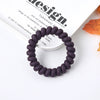 Women's Plastic Resin Handmade Telephone Line Hair Band High Elastic Hair Rope