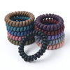 Women's Plastic Resin Handmade Telephone Line Hair Band High Elastic Hair Rope