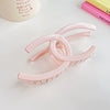 Women's Plastic Resin Handmade Wave Geometric Hair Accessories Grab Clip