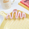 Women's Plastic Resin Handmade Wave Geometric Hair Accessories Grab Clip