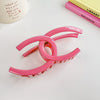 Women's Plastic Resin Handmade Wave Geometric Hair Accessories Grab Clip