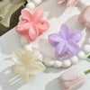 Women's Plastic Resin Highend Flower Hair Clip Threepiece Set With Baking Paint