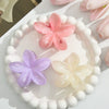 Women's Plastic Resin Highend Flower Hair Clip Threepiece Set With Baking Paint