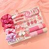 Women's Plastic Resin Little Fresh Style Spray Painted High Stretch Large Intestine Hair Ring Flower Clip Headdress Hair Accessories