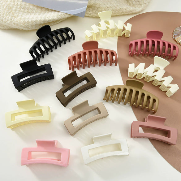 Women's Plastic Resin Shark Clip Handmade Simple Hairpin Hair Accessories