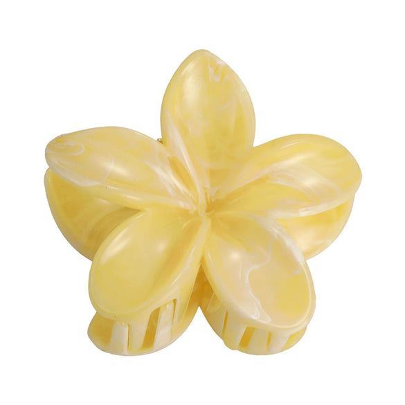 Women's Plastic Resin Starfish Egg Flower Baking Paint Gripper Hair Clip