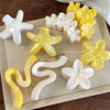 Women's Plastic Resin Starfish Egg Flower Baking Paint Gripper Hair Clip