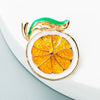 Women's Playful Fruit Brooch With Pineapple And Lemon Design Alloy Rhinestone Decorative Pin