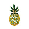 Women's Playful Fruit Brooch With Pineapple And Lemon Design Alloy Rhinestone Decorative Pin